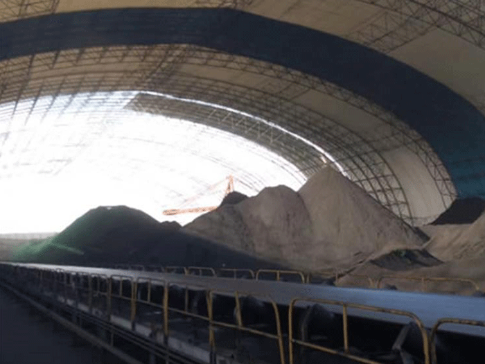 延吉煤棚料仓网架